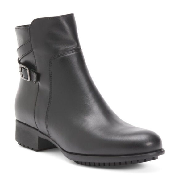 LA CANADIENNE Leather Sheldon Buckle Boots - Picture 1 of 3
